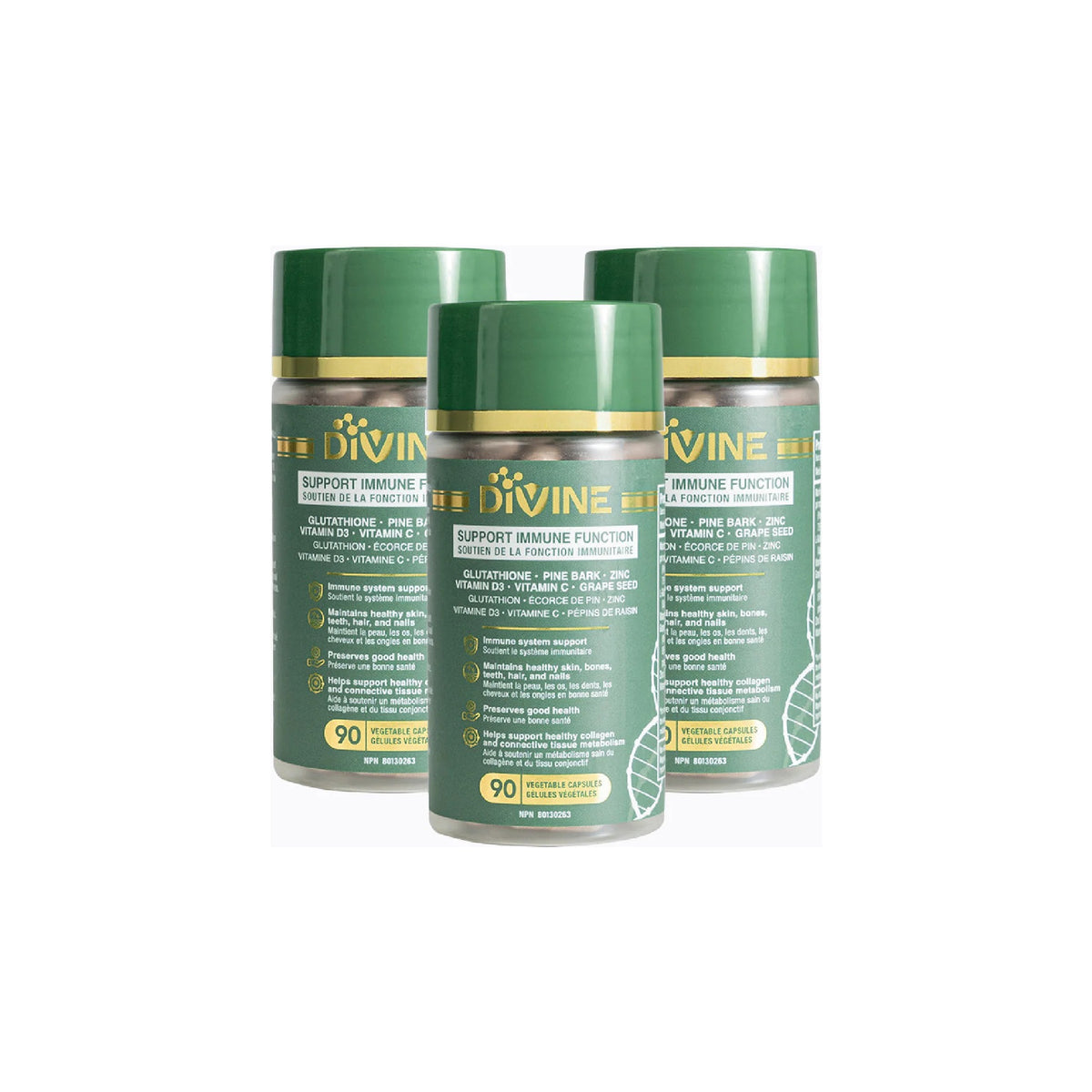 Divine Immune Support Supplement — 3 Bottles