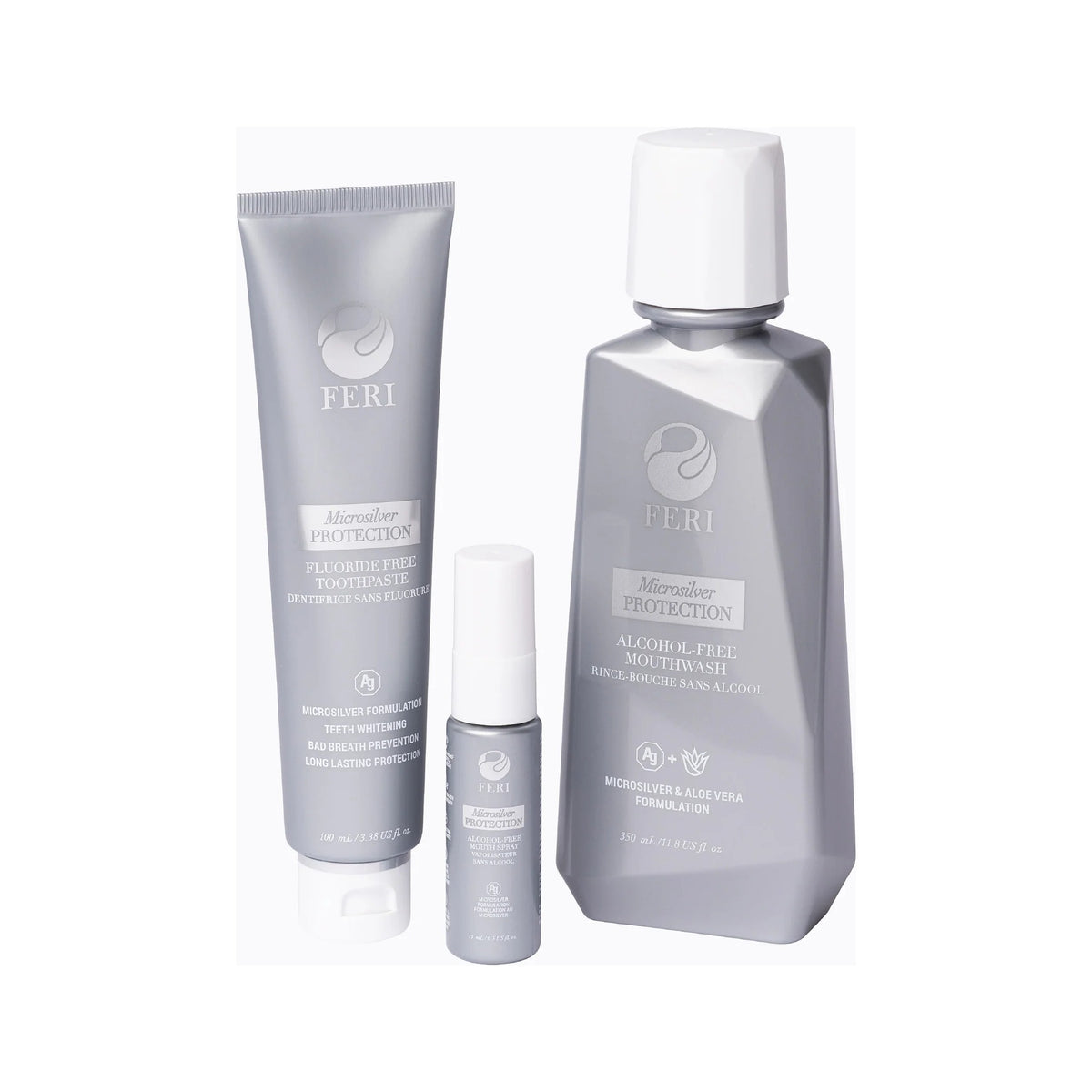 Microsilver Oral Care Set — 3 Pieces