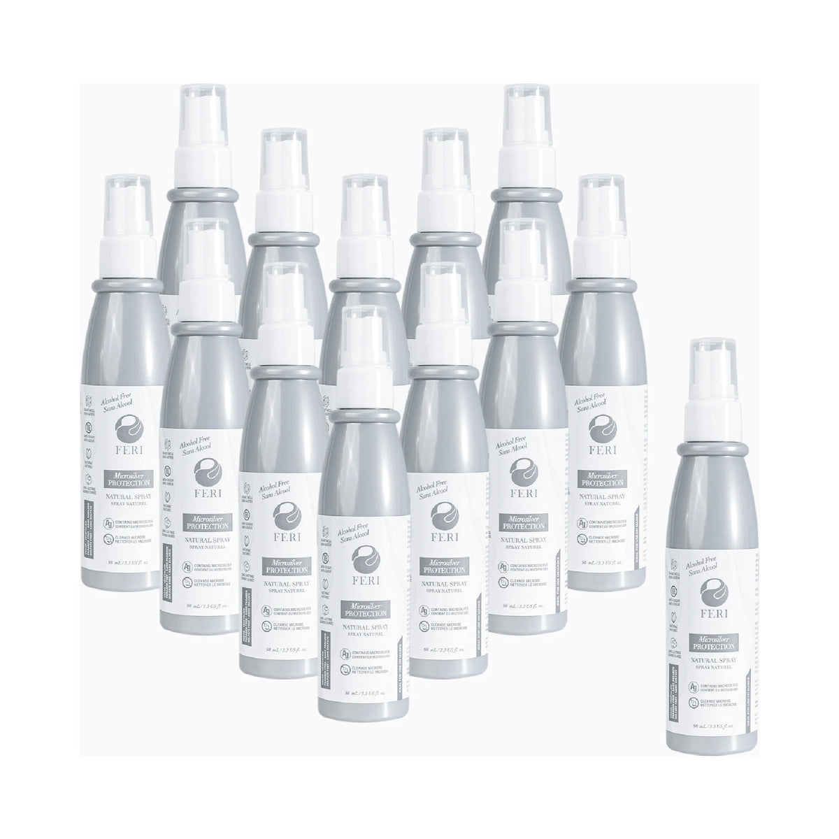 Microsilver Natural Spray — Family Pack (12+1 Bottles)